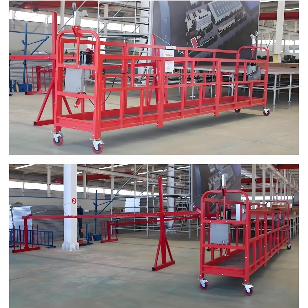 Suspended platform Construction lift equipment/Window Cleaning Suspended Platform Steel painted  ZLP-500