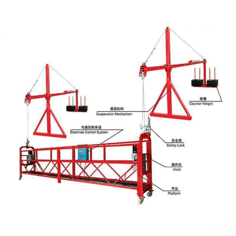 factory sale window glass cleaning platform crane cradle zlp800