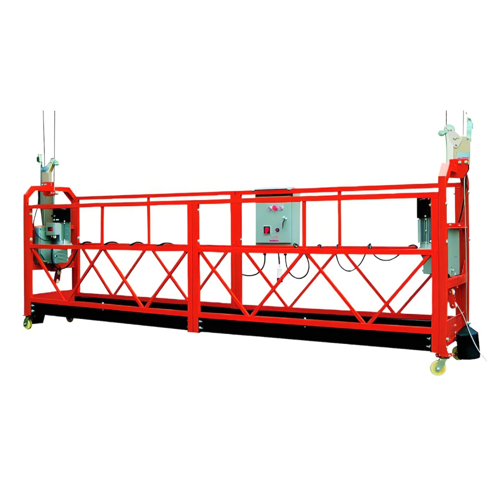 Painted steel Temporary Building Construction ZLP 500 ZLP630 ZLP800 Gondola Work Platform