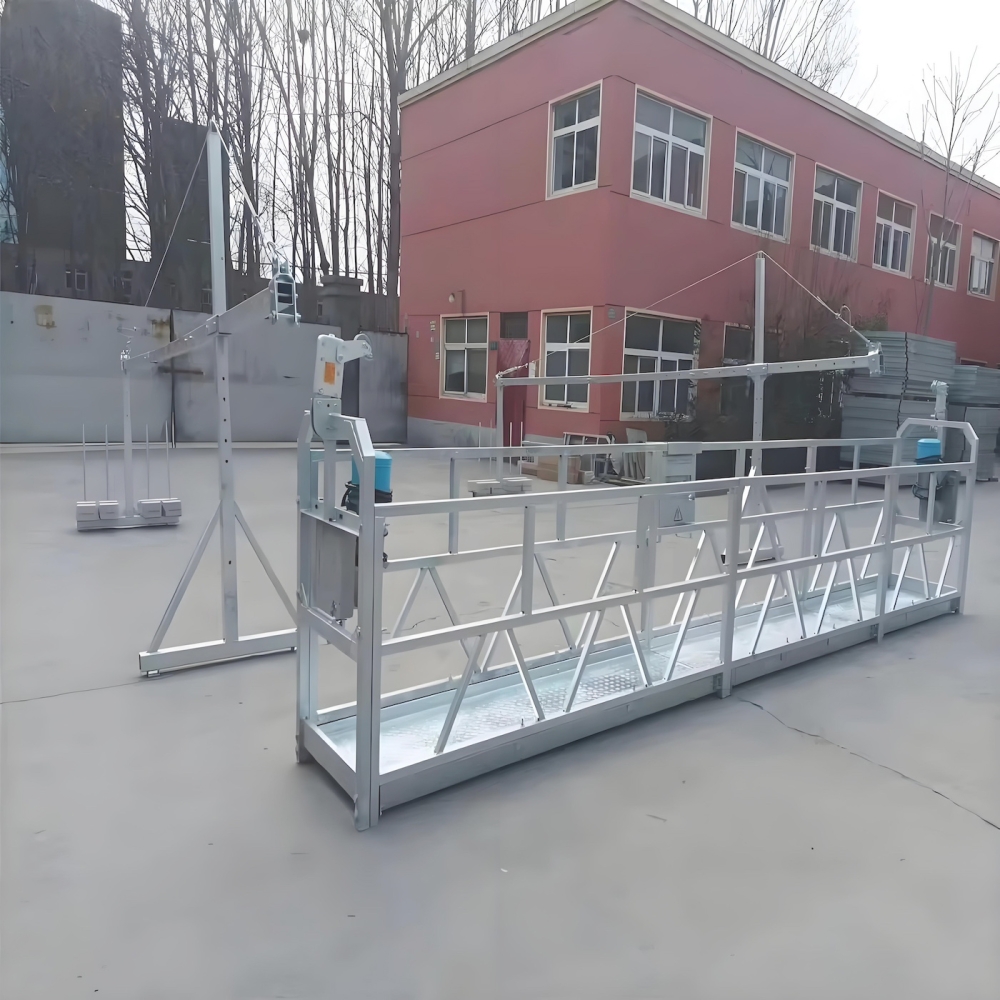 zlp800 800kg 7.5m galvanized steel suspended platform/ cradle/gondola aluminum platform